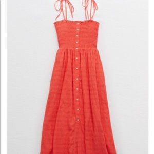 Aerie women’s smocked midi dress